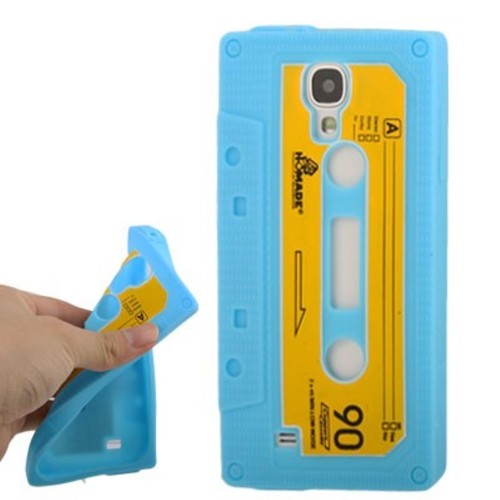 Silikon H�lle Kassette f�r Handy Samsung Galaxy S4 GT-I9500 / GT-I9505 / LTE+ GT-I9506 / Value Edition GT-I9515 blau