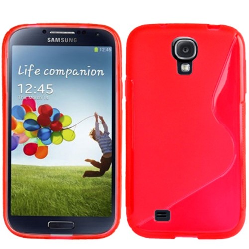 Schutzh�lle TPU Case f�r Handy Samsung Galaxy S4 GT-I9500 / GT-I9505 / LTE+ GT-I9506 / Value Edition GT-I9515 Rot