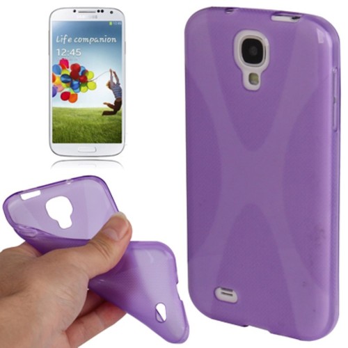 Schutzh�lle TPU Case f�r Case Handy Samsung Galaxy S4 GT-I9500 / GT-I9505 / LTE+ GT-I9506 / Value Edition GT-I9515 Lila Transparent