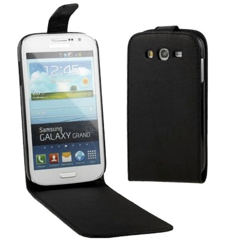 Schutzh�lle Flip Tasche f�r Handy Samsung Galaxy Grand Duos i9082 Schwarz