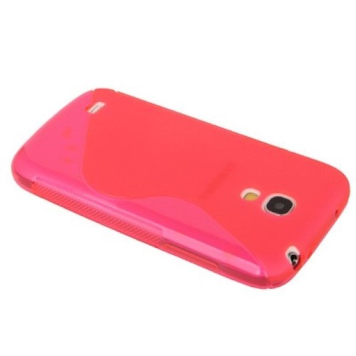 Schutzh�lle S - Curve TPU Case f�r Handy Samsung Galaxy S4 mini i9190 Transparent Pink