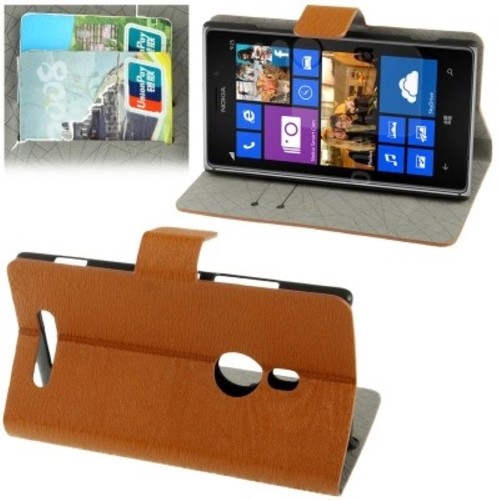 Schutzh�lle Handytasche (Flip Quer) f�r Handy Nokia Lumia 925 Braun