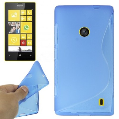 Schutzh�lle TPU Case f�r Handy Nokia Lumia 520 Blau