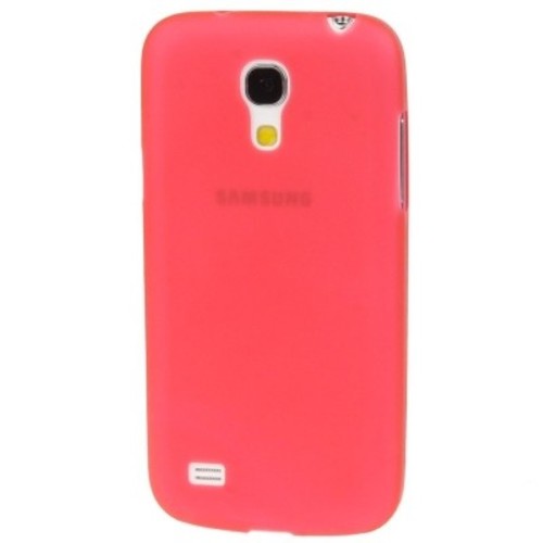 Schutzh�lle Case Ultra D�nn 0,3mm f�r Handy Samsung Galaxy S4 mini i9190 Rot Transparent