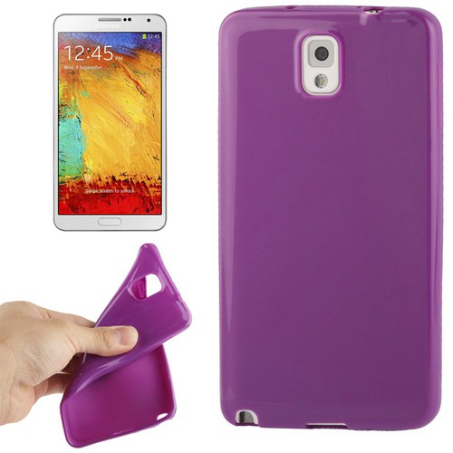 Handyh�lle TPU Schutzh�lle f�r Samsung Galaxy Note 3 / N9000 lila / violett