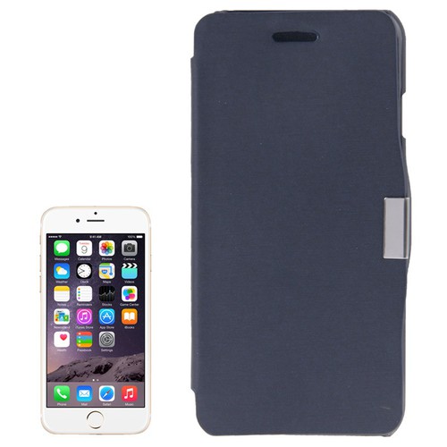 Handyh�lle Tasche f�r Apple iPhone 6 Dunkelblau geb�rstet