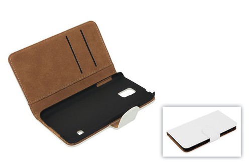 Schutzh�lle Handytasche (Flip Quer) f�r Handy Apple iPhone 5 / 5s Weiss