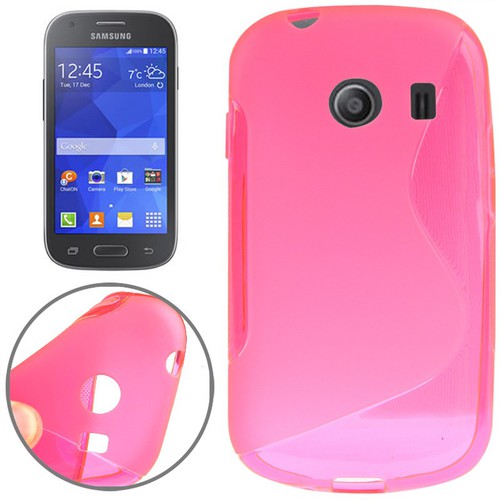 Handy H�lle Schutztasche f�r Samsung Galaxy Ace Style (G357) S-Curve pink