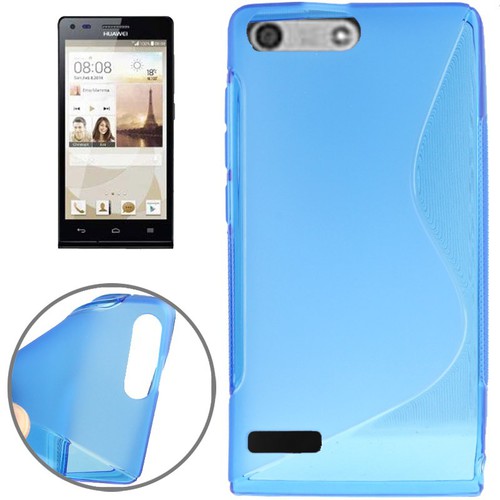 Handy H�lle Schutztasche f�r Huawei Ascend P7 mini Blau