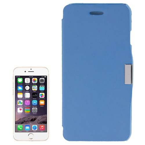 Handyh�lle Tasche f�r Apple iPhone 6 Blau / Hellblau geb�rstet