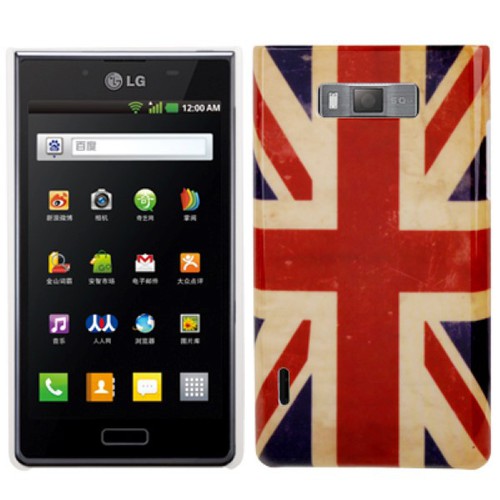Schutzh�lle TPU Case f�r Handy LG Optimus L7 / P705 Motiv England