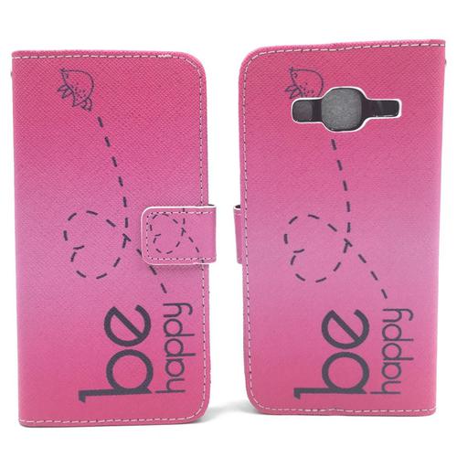 Handyh�lle Tasche f�r Handy Samsung Galaxy J3 Be Happy Pink