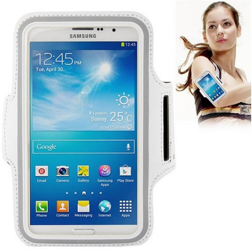 Tasche Armband f�r Samsung Galaxy Mega 6.3 i9200 wei�