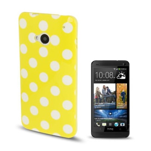 Schutzh�lle TPU Case f�r Handy HTC One M7 Gelb