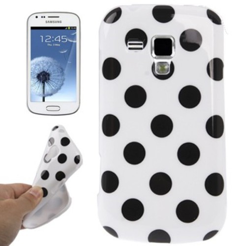 Schutzh�lle TPU Punkte Case f�r Handy Samsung Galaxy S Duos S7562