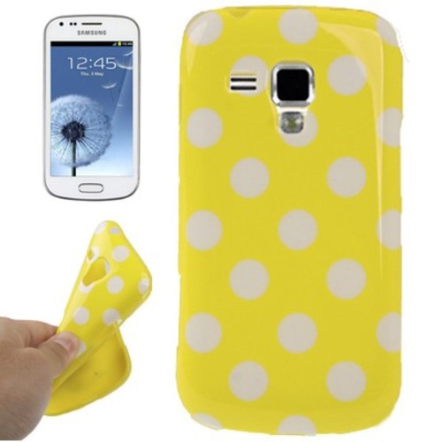 Schutzh�lle TPU Punkte Case f�r Handy Samsung Galaxy S Duos S7562