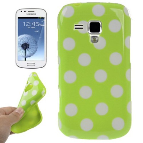 Schutzh�lle TPU Punkte Case f�r Handy Samsung Galaxy S Duos S7562