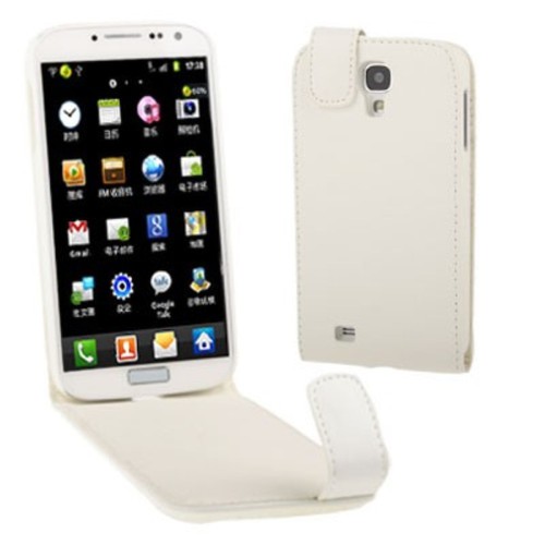 Schutzh�lle Flip Tasche f�r Handy Samsung Galaxy S4 GT-I9500 / GT-I9505 / LTE+ GT-I9506 / Value Edition GT-I9515 Weiss