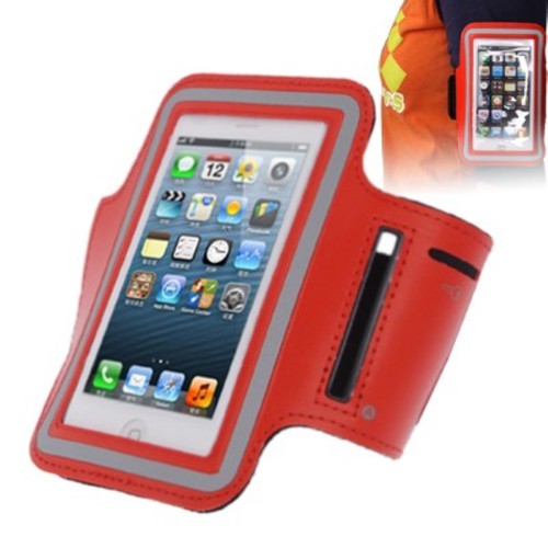 Sportarmband Tasche f�r Handy iPhone 5 / 5s / 5c rot