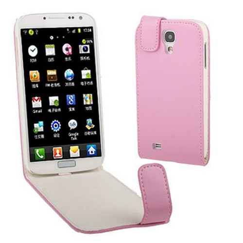 Schutzhlle Flip Tasche fr Handy Samsung Galaxy S4 GT-I9500 / GT-I9505 / LTE+ GT-I9506 / Value Edition GT-I9515 rosa