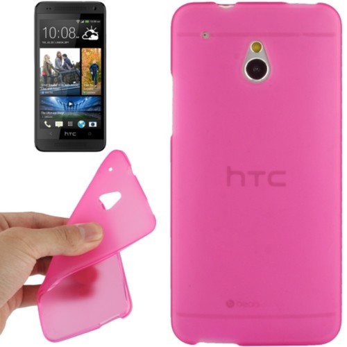 Schutzh�lle TPU Case f�r Handy HTC One mini M4 Pink Transparent