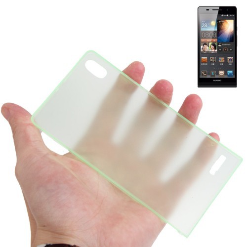 Schutzh�lle Case Ultra D�nn 0,3mm f�r Handy Huawei Ascend P6 Gr�n Transparent