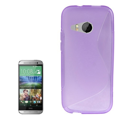 Handyh�lle TPU Schutzh�lle Case Cover f�r HTC One mini 2 Lila / Violett