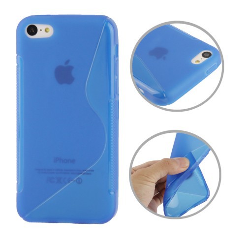 Handyh�lle TPU Case f�r Handy Apple iPhone 5C blau