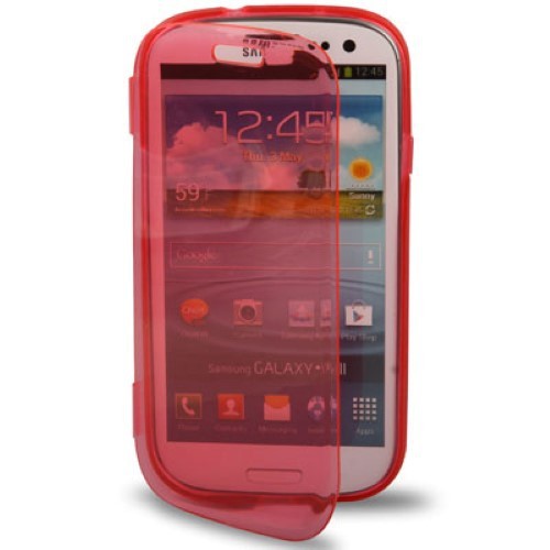Handyh�lle Flip Quer f�r Handy Samsung Galaxy S3 Rot