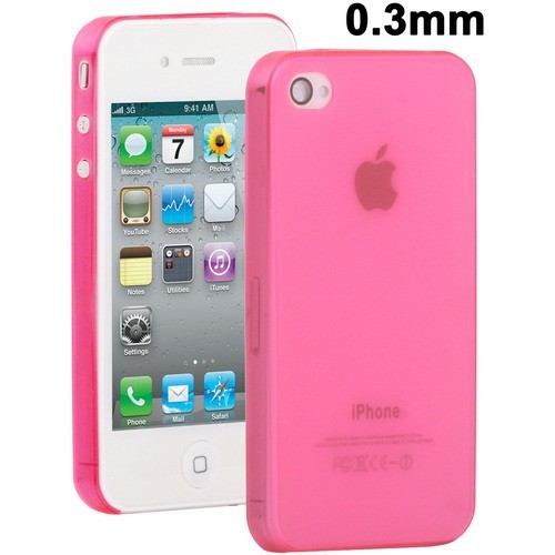 Schutzh�lle Hard Case H�lle f�r Handy iPhone 4 / 4s Pink transparent