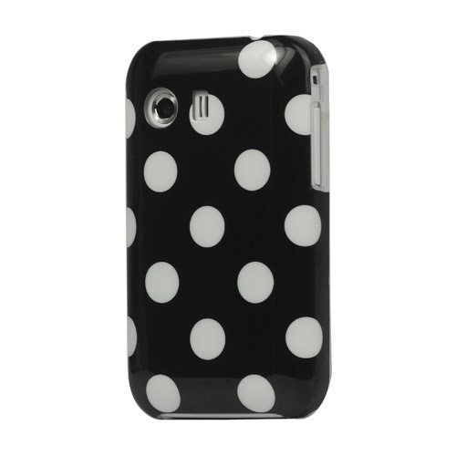 Schutzh�lle Hard Case f�r Handy Samsung Galaxy Y S5360 schwarz / wei�