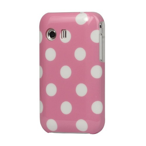 Schutzh�lle Hard Case f�r Handy Samsung Galaxy Y S5360 rosa / wei�