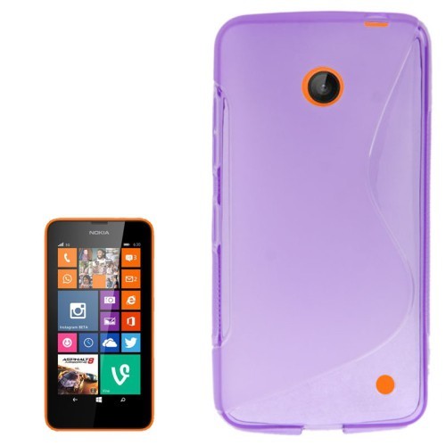 Schutzh�lle TPU Case f�r Handy Nokia Lumia 630 635 lila / violett