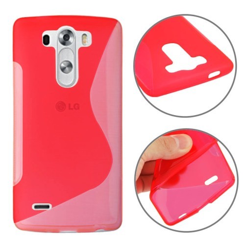 Schutzh�lle TPU Case H�lle f�r Handy LG G3 mini rot