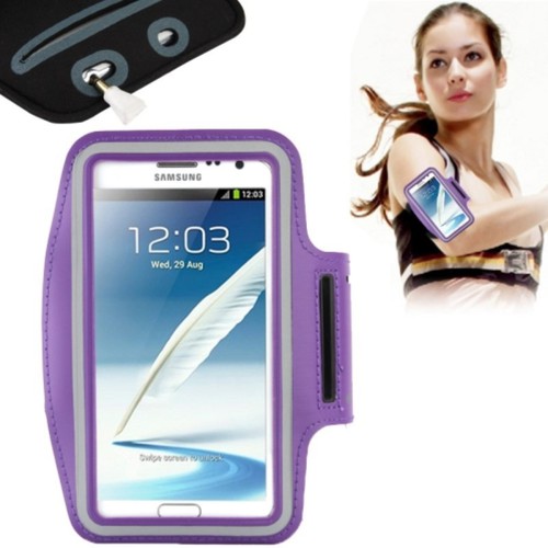Sportarmband f�r Samsung Galaxy Note 2 N7100 / Note 3 N9000 Lila / Violett