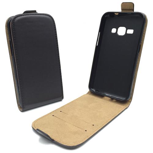 Handyh�lle Tasche f�r Handy Samsung Galaxy J1 2016 Schwarz