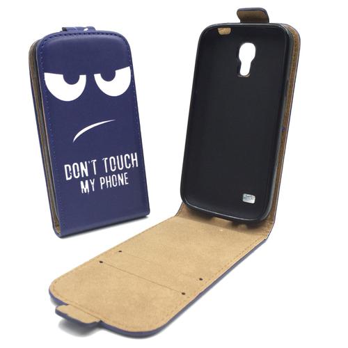 Handyh�lle Tasche f�r Handy Samsung Galaxy S4 Mini Dont Touch my Phone