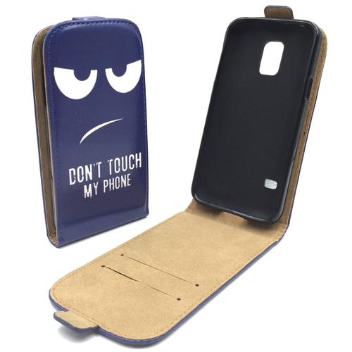 Handyh�lle Tasche f�r Handy Samsung Galaxy S5 / S5 Neo Dont Touch my Phone