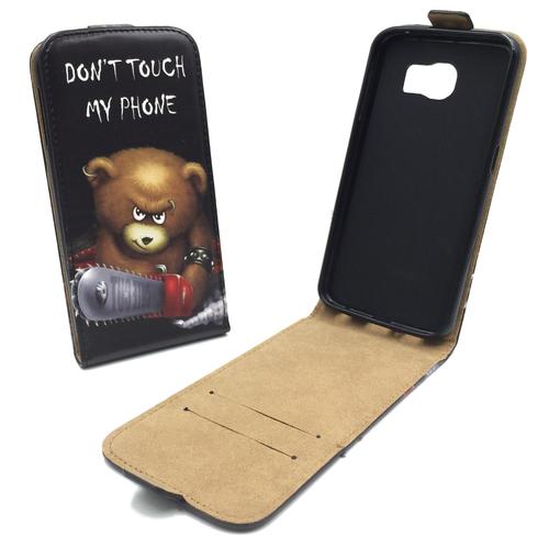 Handyh�lle Tasche f�r Handy Samsung Galaxy S6 Edge+ B�r mit Kettens�ge