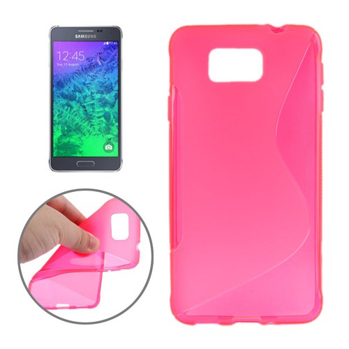 Handyh�lle TPU-Schutzh�lle f�r Samsung Galaxy Alpha G850F Pink