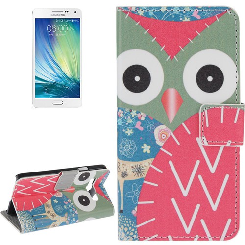 Schutzh�lle Handytasche (Flip Quer) f�r Handy Samsung Galaxy A3 A300F Eule mit Reh