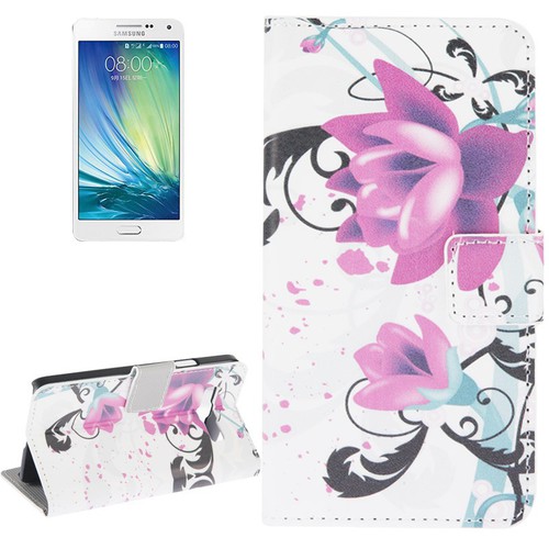 Schutzhlle Handytasche (Flip Quer) fr Handy Samsung Galaxy A3 A300F Blume