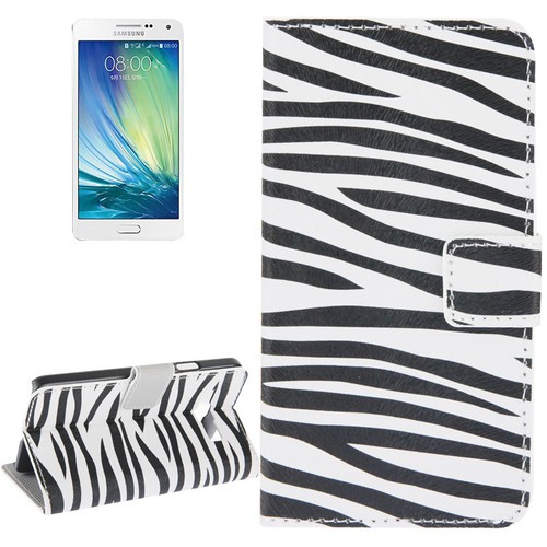 Schutzh�lle Handytasche (Flip Quer) f�r Handy Samsung Galaxy A5 A500F Zebra Muster