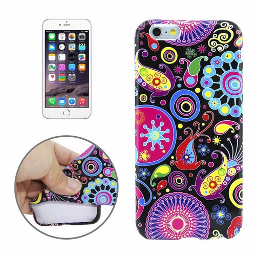 Schutzh�lle Handytasche Etuis TPU f�r Handy Apple iPhone 6 Plus Motiv Buntes Muster Abstrakt