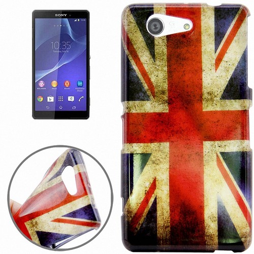 Schutzh�lle Handytasche Etuis TPU f�r Handy Sony Xperia Z3 Compact Retro Fahne England UK