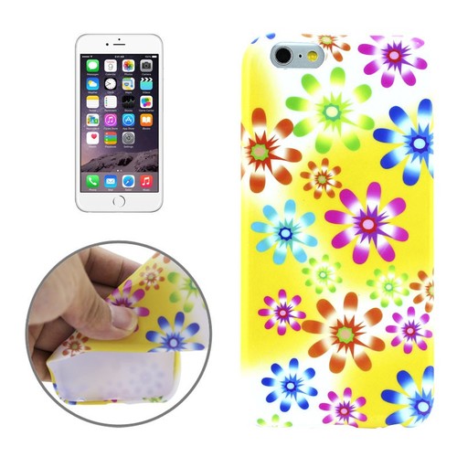 Schutzh�lle Handytasche Etuis TPU f�r Handy Apple iPhone 6 Motiv Bunte Blumen