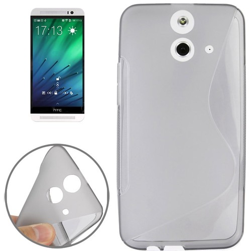 Handyh�lle TPU-Schutzh�lle f�r HTC One E8 Grau