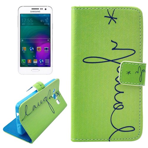 Handyh�lle Tasche f�r Handy Samsung Galaxy A3 Schriftzug