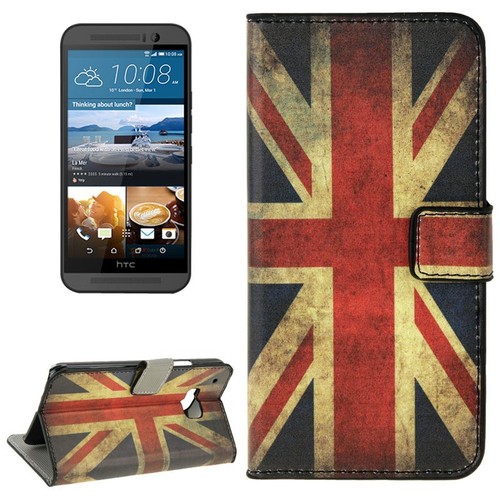 Handyh�lle Tasche f�r Handy HTC One M9 Retro Fahne England