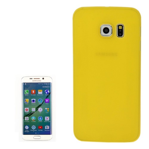 Schutzh�lle Case Ultra D�nn 0,3mm f�r Handy Samsung Galaxy S6 Edge Gelb